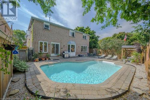 1185 Lansdown Drive, Oakville, ON - Outdoor With In Ground Pool With Deck Patio Veranda With Backyard