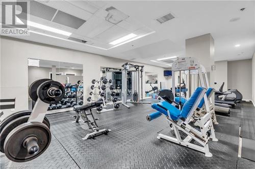 135 James Street S Unit# 614, Hamilton, ON - Indoor Photo Showing Gym Room