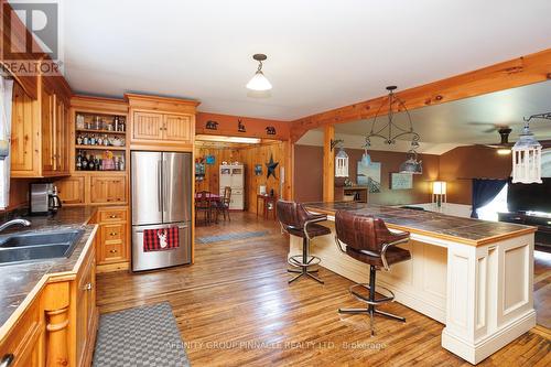 3462 Monck Road, Kawartha Lakes (Norland), ON - Indoor Photo Showing Kitchen With Double Sink