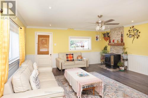 1702 Kirkfield Road, Kawartha Lakes (Kirkfield), ON - Indoor Photo Showing Living Room With Fireplace