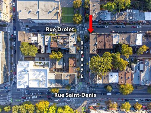 Aerial photo - 351 Rue Roy E., Montréal (Le Plateau-Mont-Royal), QC 