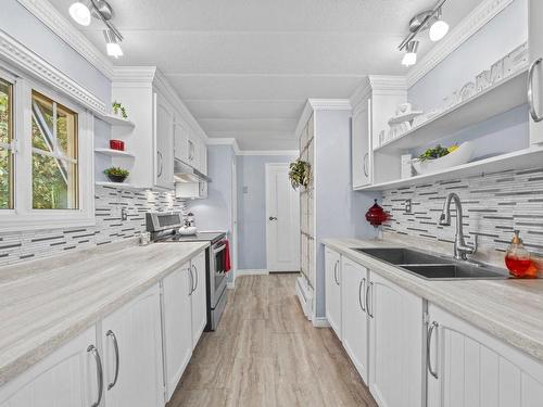 Cuisine - 35 1Re Rue, Saint-Germain-De-Grantham, QC - Indoor Photo Showing Kitchen With Double Sink