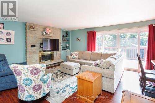 48 Albert Street, Kawartha Lakes (Fenelon Falls), ON - Indoor Photo Showing Living Room With Fireplace