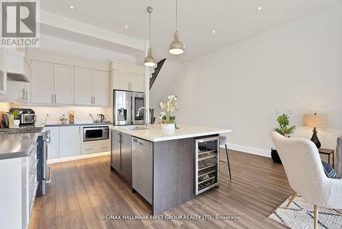 663 Oxford Street, Toronto (Mimico), ON - Indoor Photo Showing Kitchen With Stainless Steel Kitchen With Upgraded Kitchen