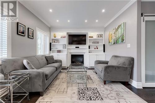 2107 Nightingale Way, Oakville, ON - Indoor Photo Showing Living Room With Fireplace