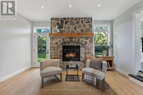 169 King Street W, Uxbridge, ON - Indoor Photo Showing Living Room With Fireplace