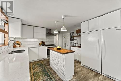 1012 Glidden, Windsor, ON - Indoor Photo Showing Kitchen With Double Sink With Upgraded Kitchen