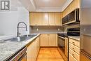 303 - 763 Bay Street, Toronto, ON  - Indoor Photo Showing Kitchen With Double Sink 