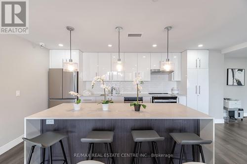 1411 - 15 Queen Street S, Hamilton, ON - Indoor Photo Showing Kitchen With Stainless Steel Kitchen With Upgraded Kitchen