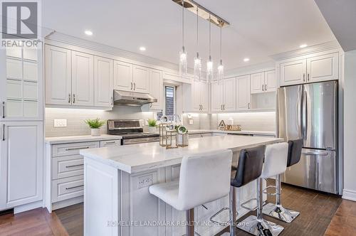 99 Carl Tennen Street, Vaughan, ON - Indoor Photo Showing Kitchen With Stainless Steel Kitchen With Upgraded Kitchen