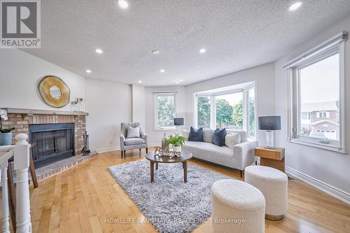 99 Carl Tennen Street, Vaughan, ON - Indoor Photo Showing Living Room With Fireplace