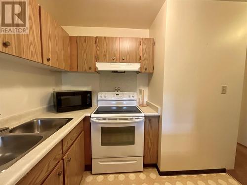 185 Chamberlain Crescent Unit# 301, Tumbler Ridge, BC - Indoor Photo Showing Kitchen With Double Sink