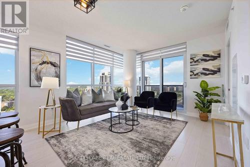 2202 - 30 Gibbs Road, Toronto, ON - Indoor Photo Showing Living Room