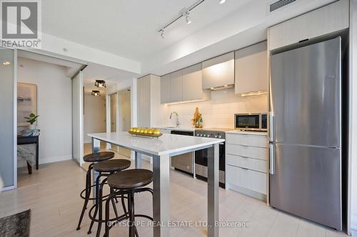 2202 - 30 Gibbs Road, Toronto (Islington-City Centre West), ON - Indoor Photo Showing Kitchen With Stainless Steel Kitchen With Upgraded Kitchen