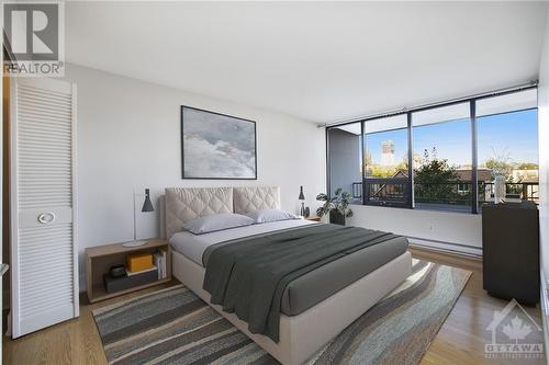 Virtually staged Primary Bedroom - 370 Dominion Avenue Unit#304, Ottawa, ON - Indoor Photo Showing Bedroom