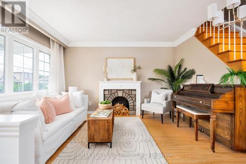 168 Dunraven Drive, Toronto (Keelesdale-Eglinton West), ON - Indoor Photo Showing Living Room With Fireplace