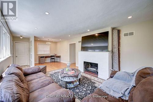 1235 Old River Road, Mississauga, ON - Indoor Photo Showing Living Room With Fireplace