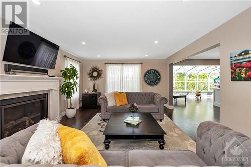 43 Brae Crescent, Stittsville, ON - Indoor Photo Showing Living Room With Fireplace