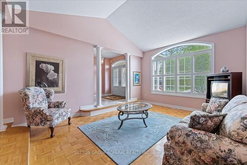 64 Adirondack Dr Drive, Vaughan, ON - Indoor Photo Showing Living Room With Fireplace