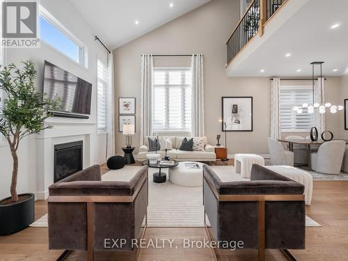 3144 Harasym Trail, Oakville, ON - Indoor Photo Showing Living Room With Fireplace