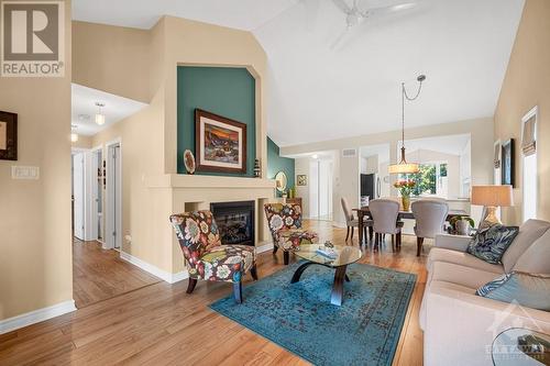 331 Nestleton Street, Ottawa, ON - Indoor Photo Showing Living Room With Fireplace