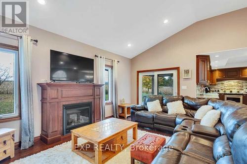 59 Windham 11 Road, Norfolk, ON - Indoor Photo Showing Living Room With Fireplace