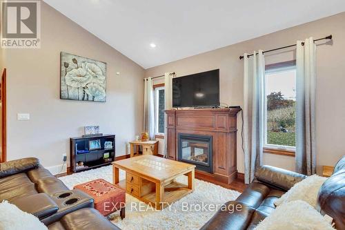 59 Windham 11 Road, Norfolk, ON - Indoor Photo Showing Living Room With Fireplace