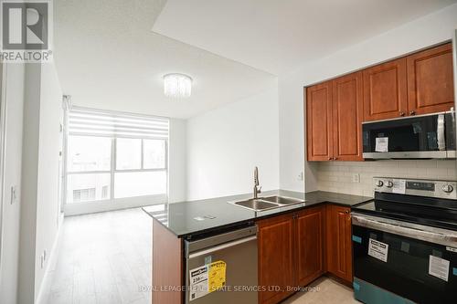 3210 - 225 Webb Drive, Mississauga, ON - Indoor Photo Showing Kitchen With Double Sink