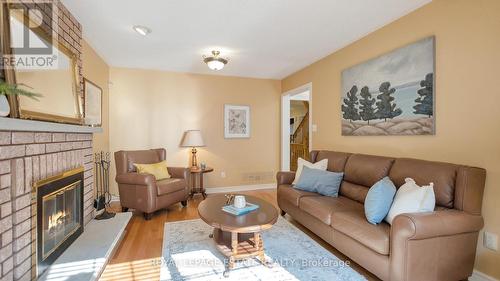 24 Choiceland Boulevard, Toronto, ON - Indoor Photo Showing Living Room With Fireplace