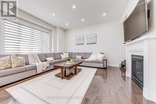 74 Merlin Street, Oakville, ON - Indoor Photo Showing Living Room With Fireplace