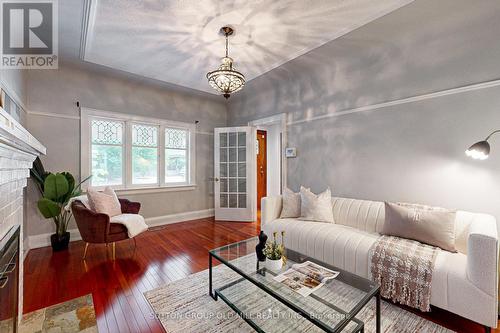 310 Willard Avenue N, Toronto, ON - Indoor Photo Showing Living Room With Fireplace