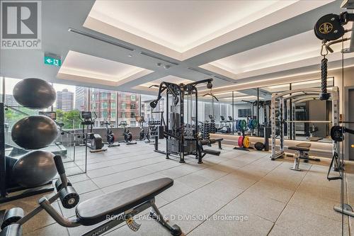 2805 - 200 Cumberland Street, Toronto, ON - Indoor Photo Showing Gym Room