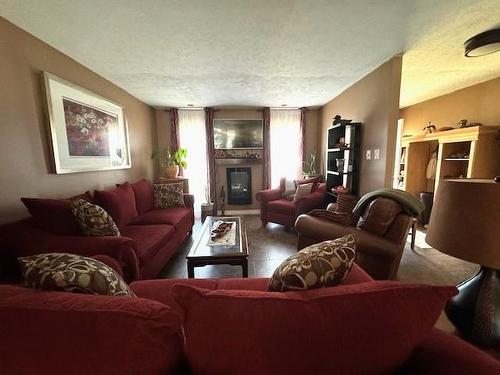 53 Hemlo Drive, Marathon, ON - Indoor Photo Showing Living Room With Fireplace