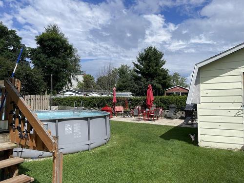 Backyard - 2320  - 2320A Boul. Mercure, Drummondville, QC - Outdoor With Above Ground Pool