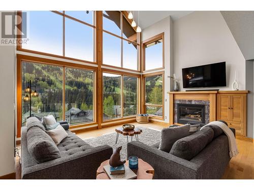 2417 Fairways Drive, Sun Peaks, BC - Indoor Photo Showing Living Room With Fireplace