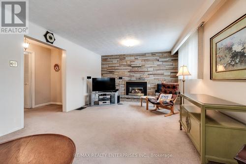 1284 Fairdale Drive, Mississauga, ON - Indoor With Fireplace