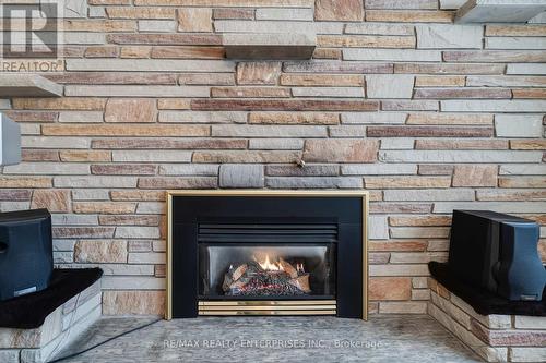 1284 Fairdale Drive, Mississauga, ON - Indoor Photo Showing Living Room With Fireplace