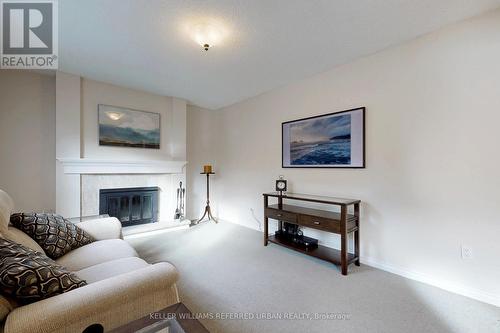 399 The Thicket, Mississauga, ON - Indoor Photo Showing Living Room With Fireplace