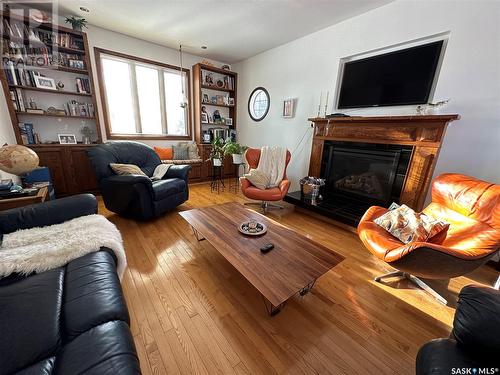 309 2Nd Avenue, Gerald, SK - Indoor Photo Showing Living Room With Fireplace