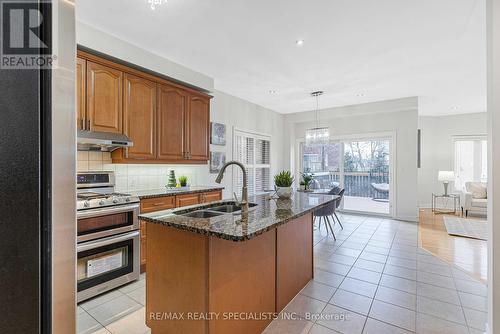 3065 Mission Hill Drive, Mississauga, ON - Indoor Photo Showing Kitchen With Double Sink