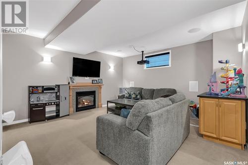 306 Wright Court, Saskatoon, SK - Indoor With Fireplace