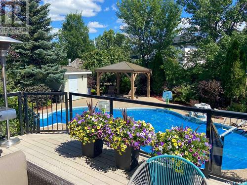 306 Wright Court, Saskatoon, SK - Outdoor With In Ground Pool With Deck Patio Veranda With Backyard