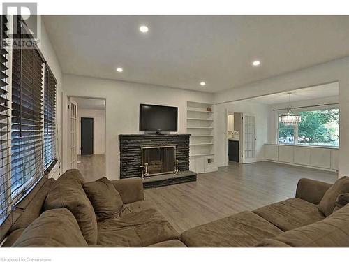 247 Belvenia Road, Burlington, ON - Indoor Photo Showing Living Room With Fireplace