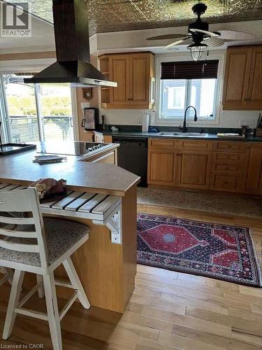 2 Joanne Crescent, Minto, ON - Indoor Photo Showing Kitchen With Double Sink
