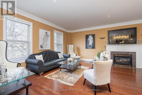 3248 Barchester Court, Mississauga, ON - Indoor Photo Showing Living Room With Fireplace