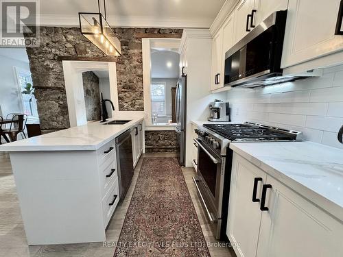 6 Elgin Street N, Cambridge, ON - Indoor Photo Showing Kitchen With Double Sink With Upgraded Kitchen