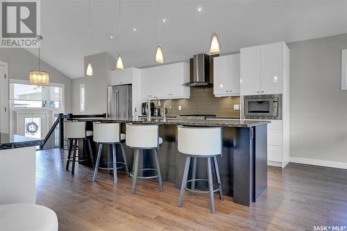 3921 Sandhill Crescent, Regina, SK - Indoor Photo Showing Kitchen With Upgraded Kitchen