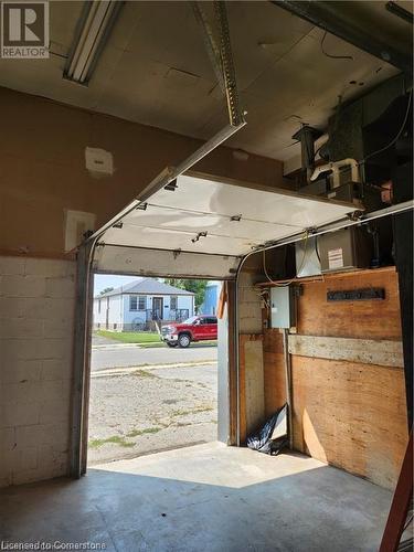 View of horse barn featuring electric panel - 26 Elmwood Avenue, Cambridge, ON 