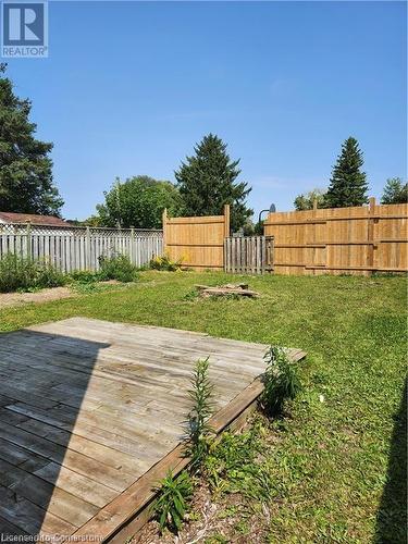 Wooden deck featuring a yard - 26 Elmwood Avenue, Cambridge, ON 