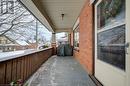 Snow covered patio with area for grilling - 97 Peppler Street, Waterloo, ON  - Outdoor With Exterior 